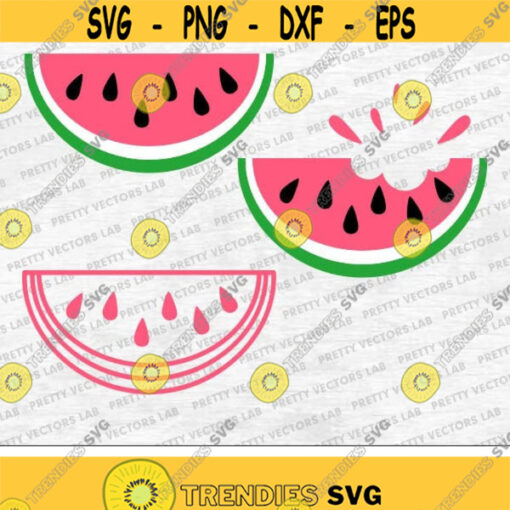 Watermelon Svg Watermelons Clipart Summer Svg Pink Watermelon Slice Svg Dxf Eps Fruit Svg Tropical Beach Silhouette Cricut Cut Files Design 453 .jpg