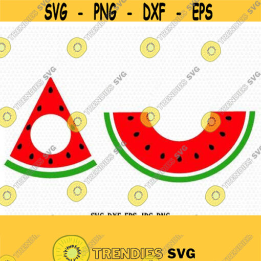 Watermelon monogram frames svg watermelon SVG Summer Svg Beach Svg Vacation Shirt for CriCut Silhouette cameo Files svg jpg png dxf Design 549