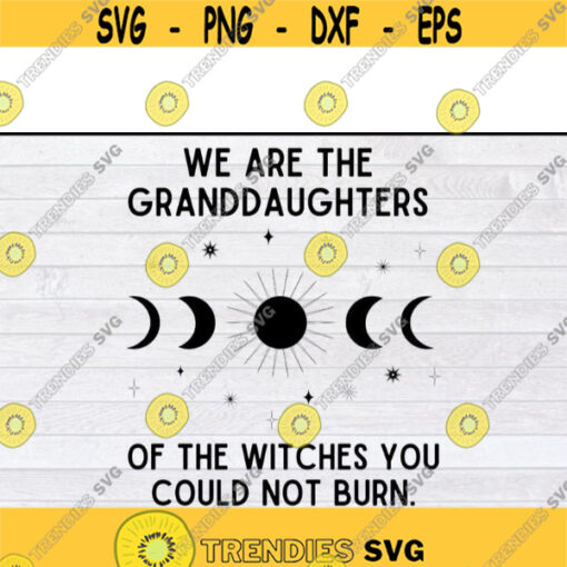 We are the granddaughters of the witches you couldnt burn svgFall shirt svgAutumn cut fileHalloween svg for cricutFall quote svgDesign 329 .jpg