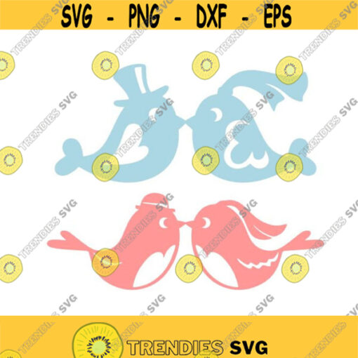 Wedding Bride Bird Groom Cuttable Design SVG PNG DXF eps Designs Cameo File Silhouette Design 861