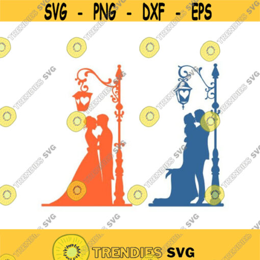 Wedding Light street pole Groom Cuttable Design SVG PNG DXF eps Designs Cameo File Silhouette Design 967