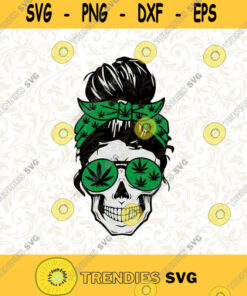 Weed Mom Skull svg Messy bun skull svg Mom life SVG Momlife skull Svg Weed svg Rolling tray Svg Files For Cricut silhouette cameo Cutting Files Vectore Clip Art Download Instant