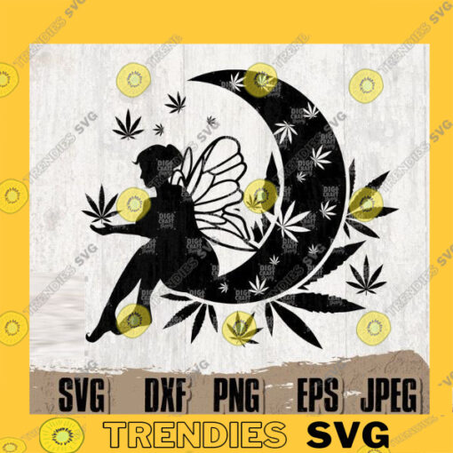 Weed Moon svg 4 Weed Fairy svg Weed svg Weed Clipart Weed Cutting File Weed Cutfile Joint svg Marijuana svg Cannabi svg Rasta svg copy