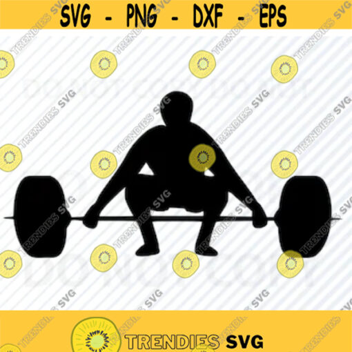 Weight lifting SVG File Exercise Silhouette Clip Art SVG Files For Cricut Eps Weights Png dxf cnc file Power lifter ClipArt Design 305
