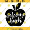 Welcome Back School Teacher Decal Files cut files for cricut svg png dxf Design 238