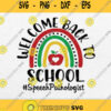 Welcome Back To School Rainbow Svg