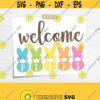 Welcome Peeps SVG. Cute Printable Quarantine Easter Bunnies Sign PNG. Marshmallow Bunny with Mask Cut Files Cutting Machine. Vector Download Design 443