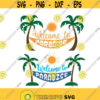 Welcome To Paradise Cuttable Design SVG PNG DXF eps Designs Cameo File Silhouette Design 1617