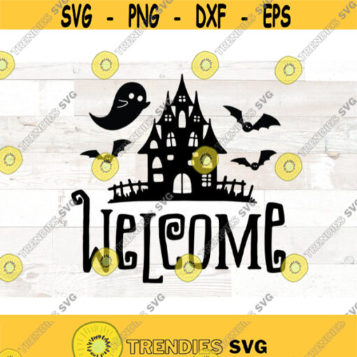 Welcome sign svg Halloween svg Halloween png welcome svg trick or treat svg halloween sublimation sign svg Design 389