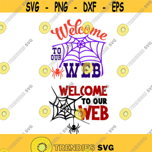 Welcome to our web spider Halloween Cuttable SVG PNG DXF eps Designs Cameo File Silhouette Design 1049