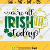 Were All Irish Today Funny St. Patricks Day St. Patricks Day Lets Drink Beer humor SVG Printable Image Instant Download Iron On Design 1131