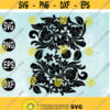 Western Tooled Leather SVG Seamless pattern floral vines Peekaboo tumbler swirls Svg png eps dxf digital download Design 108