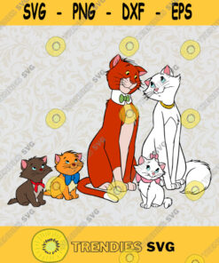 White Cat Svg The Cat Family Svg The Aristocats Svg Disney Character Svg – Instant Download