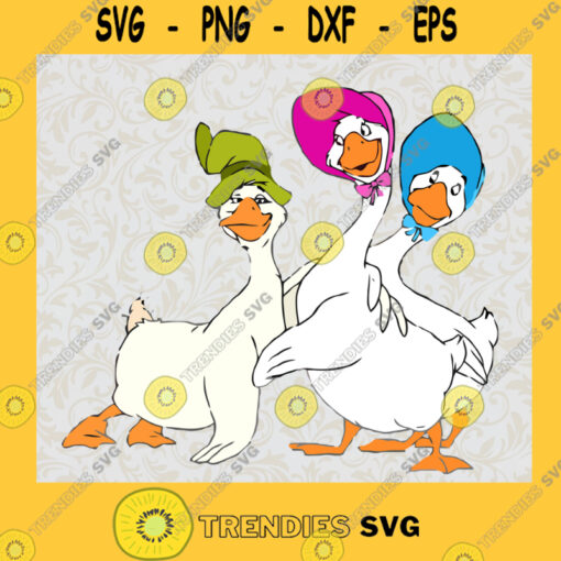 White Ducks Svg The Duck Crew Svg The Aristocats Svg Disney Cartoon Svg