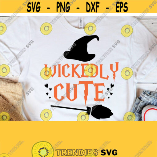 Wickedly Cute SVG Kids Halloween Svg Halloween Shirt Design Svg Cute Halloween Svg Halloween Svg for Cricut Silhouette png eps svg Design 164