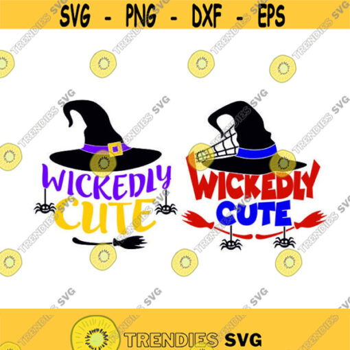 Wickedly cute wicked Baby Halloween Cuttable SVG PNG DXF eps Designs Cameo File Silhouette Design 1727