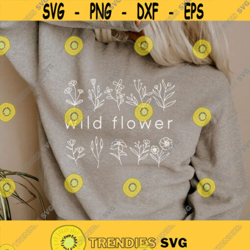 Wild Flower Svg Floral Shirt Svg Stay Wild Svg Plant Lady Svg Floral Svg Flower Svg Flowers Clipart Png Dxf svg files for cricut Design 321