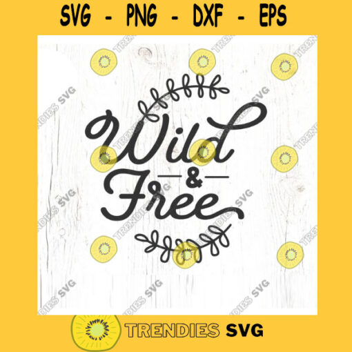 Wild Free SVG cut file Retro Flower Child PNW kid svg Camping Mountain Oregon Washington Commercial Use Digital File