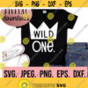 Wild One SVG First Birthday SVG 1st Birthday Shirt Digital Download First Birthday Boy Design Cricut Cut File PNG Silhouette Design 350