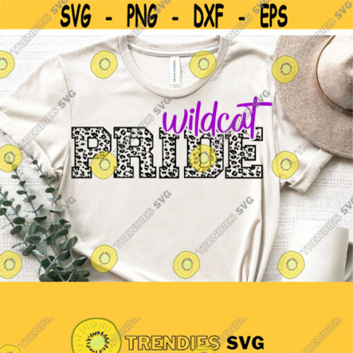 Wildcat Pride Svg Wildcat Svg Cut FileLeopard Print Svg Wildcat Team Logo Wildcat Mascot SvgPngEpsDxf Vector Wildcat School Team Svg Design 1148
