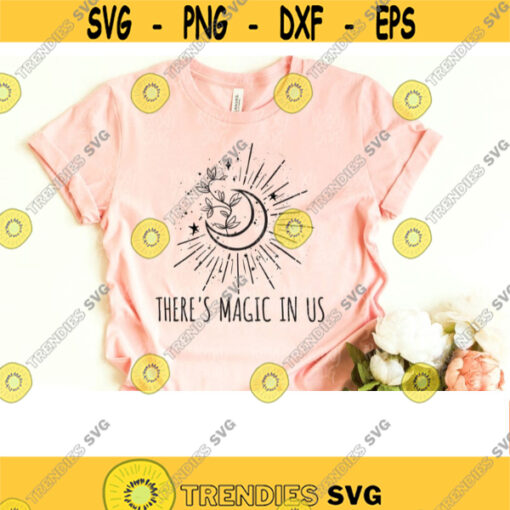 Wildflower svg quotes svg hand drawn floral svg There is magic in us svg sublimation designs svg files for Cricut flowers svg