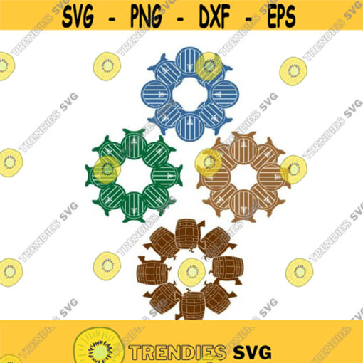 Wine Barrel Cuttable Design SVG PNG DXF eps Designs Cameo File Silhouette Design 724