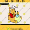 Winnie Easter Svg Easter Svg Winnie The Pooh Svg Winnie Bunny Svg Holiday Svg Cricut Files Svg For Kids Cut Files Kids Svg Design 269