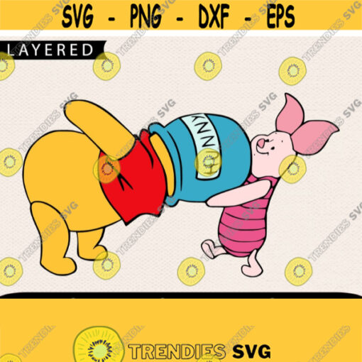 Winnie Piglet Svg Disney Svg Winnie The Pooh Svg Winnie Svg Piglet Svg Cricut Files Cricut Svg Design 118