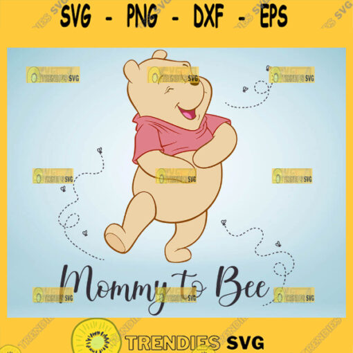 Winnie The Pooh Mommy To Be Svg 1