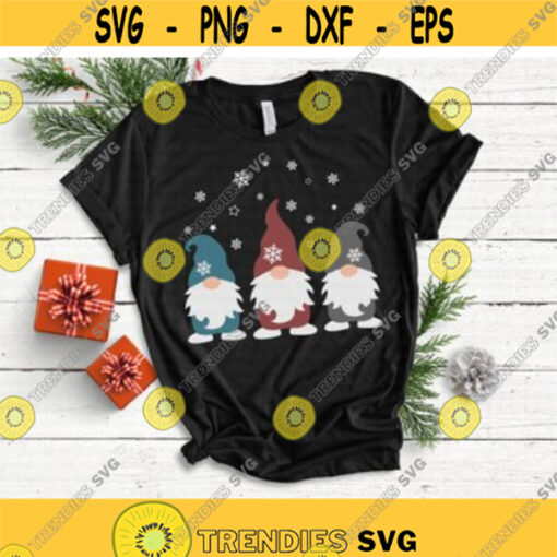 Winter Gnomes svg Snow Gnomes svg Gnome svg Merry Christmas svg Snowflake svg Winter svg dxf eps Print Cut File Cricut Silhouette Design 195.jpg