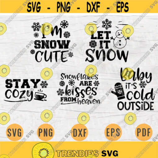 Winter SVG Bundle Pack 5 Svg Files for Cricut Vector Winter Season Cut Files Instant Download Cameo Dxf Eps Png Pdf Iron On Shirt 1 Design 231.jpg