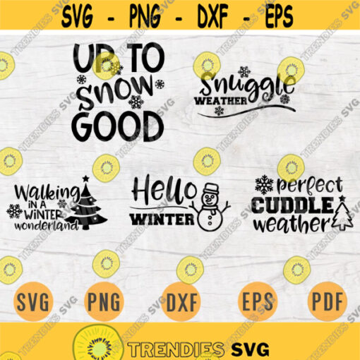 Winter SVG Bundle Pack 5 Svg Files for Cricut Vector Winter Season Cut Files Instant Download Cameo Dxf Eps Png Pdf Iron On Shirt 2 Design 241.jpg