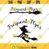 Witch Broom Frequent Flying Halloween Cuttable SVG PNG DXF eps Designs Cameo File Silhouette Design 338