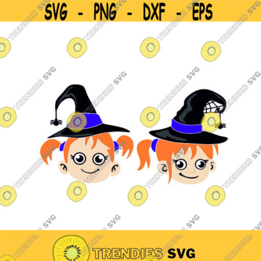 Witch Cute Halloween Cuttable SVG PNG DXF eps Designs Cameo File Silhouette Design 1776