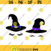Witch Eyes Face Hat Halloween Cuttable SVG PNG DXF eps Designs Cameo File Silhouette Design 1713