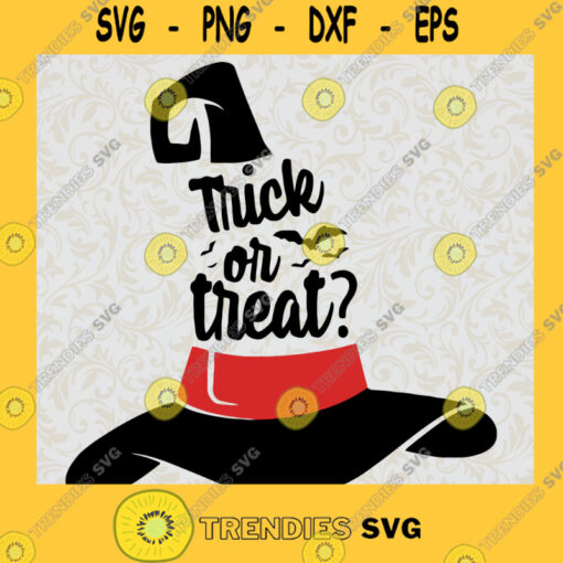 Witch Hat Svg Halloween Witch Hat Halloween Hat Clipart Witch Hat Trick or Treat Silhouette Cricut Files Svg Eps Png Dxf Jpg