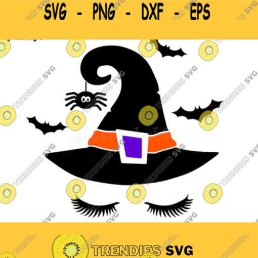Witch face Svg Witch Svg Halloween SvgCricut Silhouette Clipart SVG DXF Halloween witch svgHalloween Svg files Bat SpiderUnicorn Hat