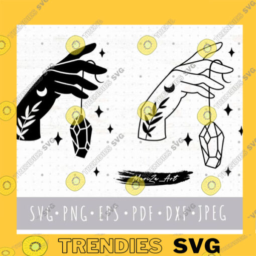 Witch hands Svg Witchy crystal svg cricut files Magic boho Png clipart trendy Witch hand png sublimation aE commercial license