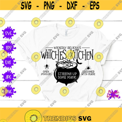 Witches kitchen svg wickedly delicious halloween witches decoration halloween decoration housewarming gift kitchen decor spooky witch sign Design 378