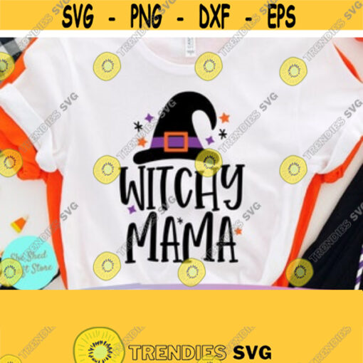 Witchy Mama Svg Mom Halloween Basic Witch SVG Commercial Use Svg Dxf Eps Png Silhouette Cricut Digital Funny Halloween Svg Fall Svg Design 843