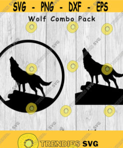 Wolf Howling Wolf Combo Pack Svg Png Ai Eps Dxf Digital Files For Cricut Cnc And Other Cut Or Print Projects Design 155 Svg Cut Files Svg Clipart Silhouet