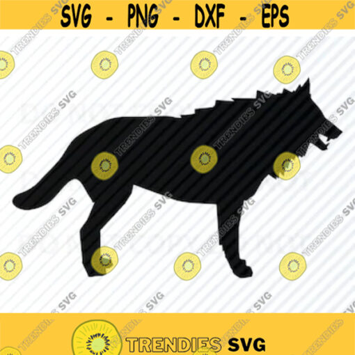 Wolf Vector Image SVG Silhouette Wolves Clipart Wolf SVG Image For Cricut Stencil SVG Eps Png Dxf Clip Art woodland wolf Design 440