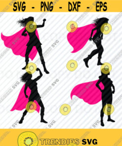 Woman Superhero SVG Bundle Girl Super hero Silhouette Clip Art SVG Files For Cricut Eps Png dxf ClipArt Svg female superheros Super mom Design 22