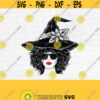Woman Witch Hat Svg Halloween Girl svg Halloween Svg Witch Hat svg Afro Woman Svg Curly Woman Svg Cutting fileDesign 790