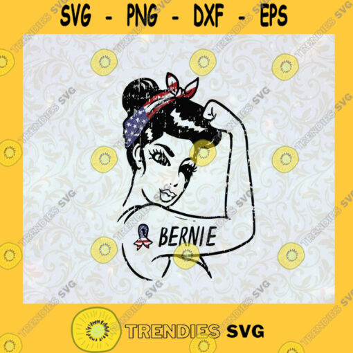 Womens Bernie Woman Unbreakable 2020 President Girls For Sanders Headband American Flag Strong Girl SVG Digital Files Cut Files For Cricut Instant Download Vector Download Print Files