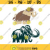 Woolly Mammoth Cuttable Design SVG PNG DXF eps Designs Cameo File Silhouette Design 354