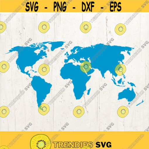 World Map SVG World SVG Travel SVG World Map Clipart Svg Cut File for Silhouette Svg Cricut Silhouette Cut File svg dfx eps png Design 283
