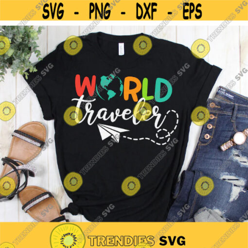 World Traveler svg Vacation svg Adventure svg dxf Vacation Cut File Globe Design Digital Download Silhouette Cameo and Cricut Files Design 483.jpg