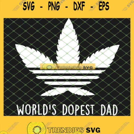WorldS Dopest Dad Adidas SVG PNG DXF EPS 1