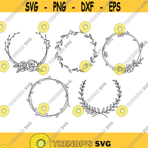 Wreaths Decal Files cut files for cricut svg png dxf Design 357